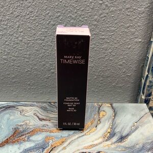 Mary Kay Timewise Matte 3D foundation, ivory W130, lightest color.